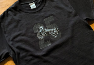 Les Garagistes 25th Anniversary T-shirt (Matt Giraud, Creative Director, Gyroscope Creative)